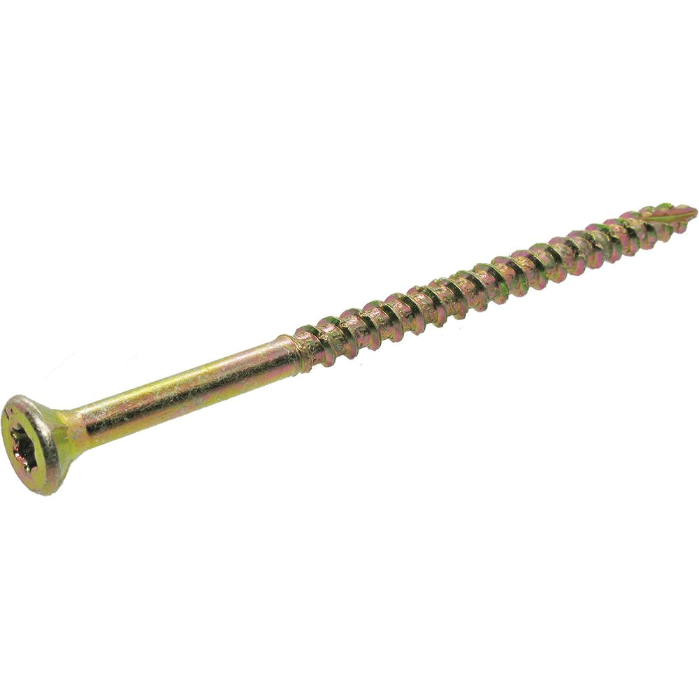 Grip-Rite 134GCS5 Construction Screw, #8 Thread, 1-3/4 in L, Bugle Head, Star Drive, Steel, Zinc-Plated, 5 lb