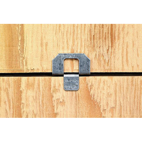 Simpson Strong-Tie PSCL 5/8 Panel Sheathing Clip, 20 ga Thick Material, Steel, Galvanized - 1