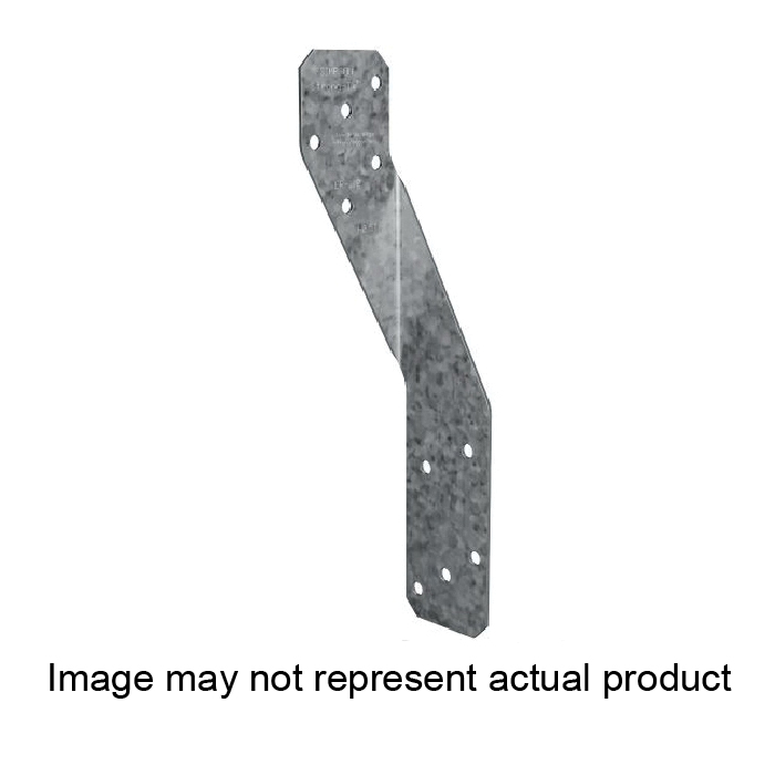 Simpson Strong-Tie H2.5 Retrofit Girder Tiedown, 10-1/2 in L, 8.8 in W, Steel, Galvanized, Fastening Method: Screw