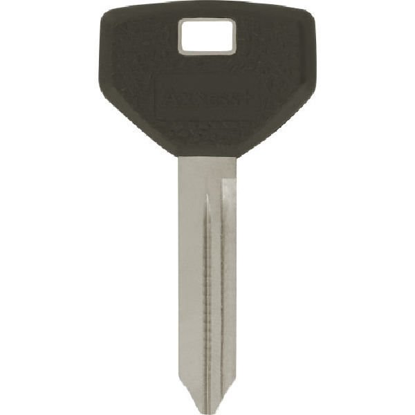87013 Key, Brass/Rubber, Nickel-Plated, For: Chrysler Dodge Jeep Plymouth Car Models