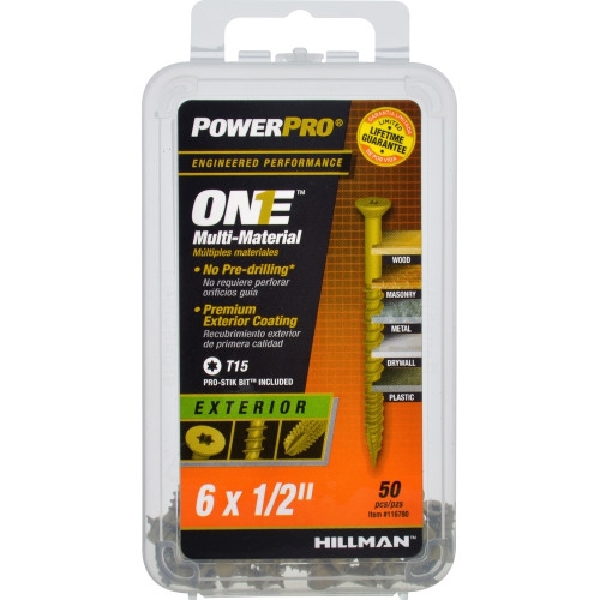 c　1/2 116780 Screw, #6 Thread, 1/2 in L, High-Low,