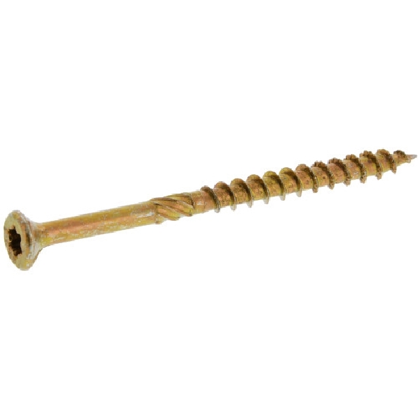 Power Pro 48581 Screw, #8 Thread, 2 in L, Bore-Fast Thread, Star Drive, Yellow Zinc - 2