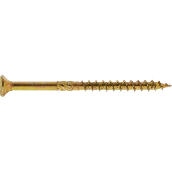 Power Pro 48581 Screw, #8 Thread, 2 in L, Bore-Fast Thread, Star Drive, Yellow Zinc - 3