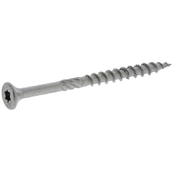 48621 Screw, #9 Thread, 2 in L, Star Drive, Stainless Steel, Stainless Steel, 126 PK, 1 LB