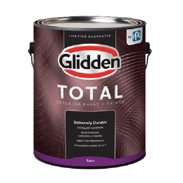 Total GLTEX30WB Series GLTEX30WH/01 Latex Paint, Semi-Gloss Sheen, White, 1 gal, 300 to 400 sq-ft Coverage Area