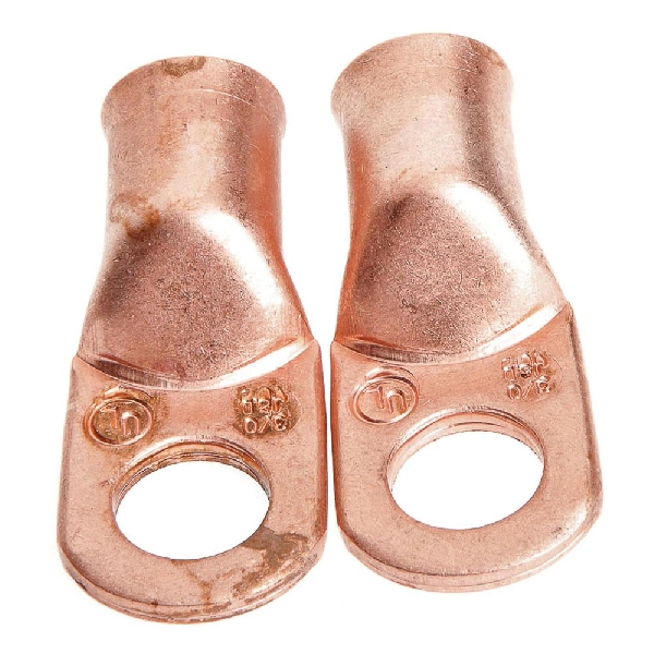 Forney 60100 Series Cable Lug, For: 1/2 in Stud, #3/0 Wire, Copper, 2/PK