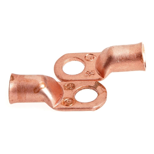 Forney 60100 Series Cable Lug, For: 1/2 in Stud, #3/0 Wire, Copper, 2/PK