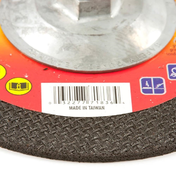 Forney 71836 Grinding Wheel, Applicable Materials: Ferrous Material, 4-1/2 in Dia, 1/8 in Thick