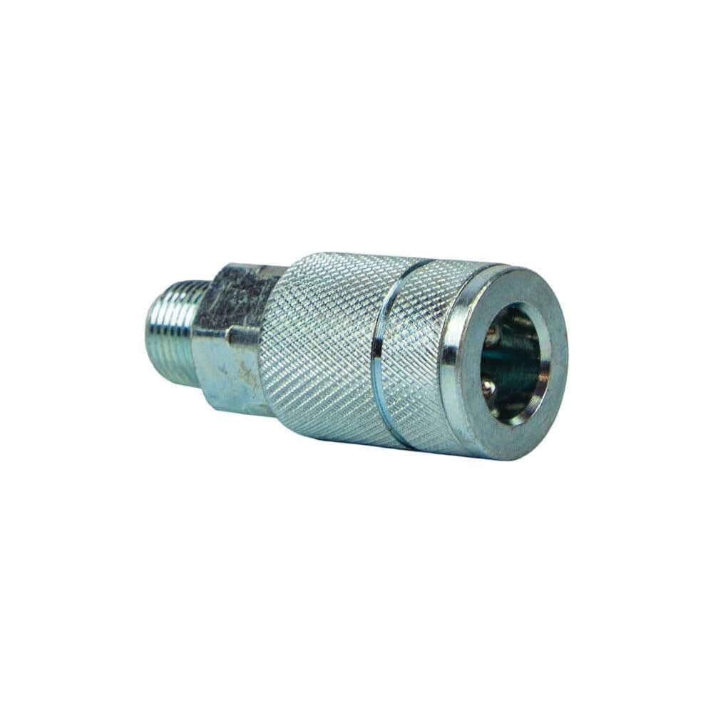 Forney 75484 Coupler, 3/8 in, Coupling x MNPT, Steel - 5