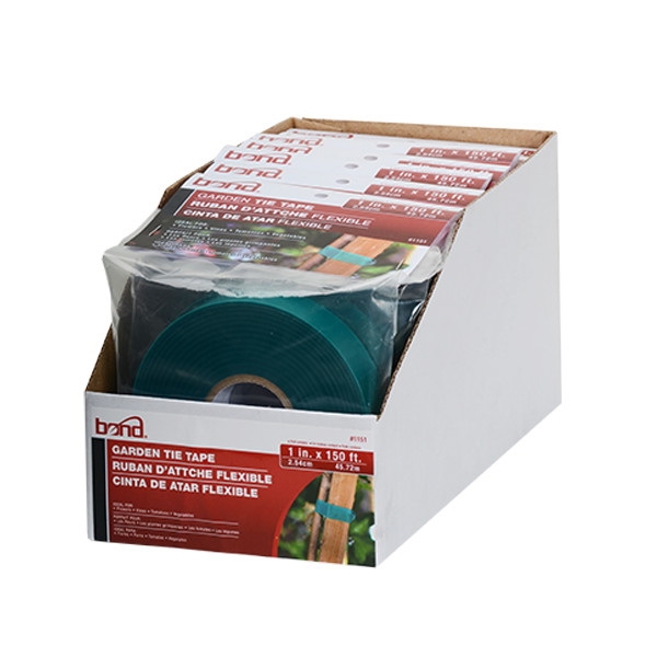 Plant Stretch Tie, Bond, Vinyl, 1in x 150ft, Green - 3