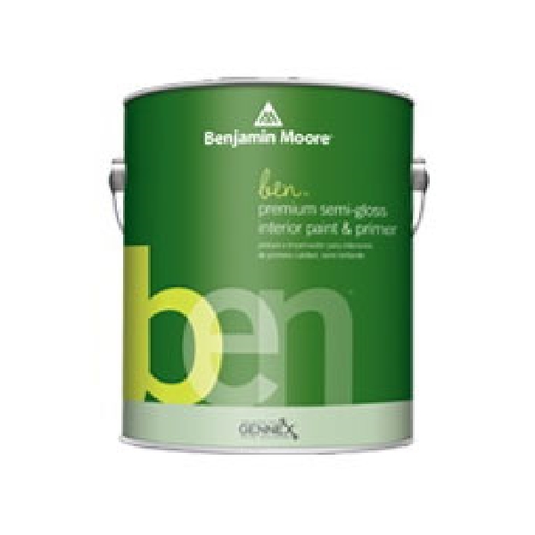 ben W627 Series W627-4X-004 Interior Paint, Semi-Gloss Sheen, Ultra, 1 qt, 400 to 450 sq-ft Coverage Area