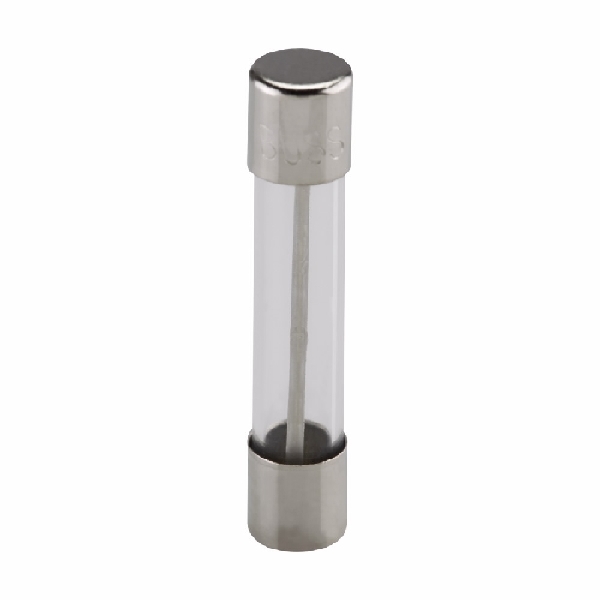Bussmann BP/AGC-5 Tube Fuse, 5 A, 250 VAC, 125 VDC, 32 VDC, 200 A, 1 kA Interrupt, Glass Body, Fast Acting Fuse