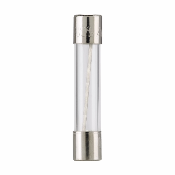 Bussmann BP/AGC-5 Tube Fuse, 5 A, 250 VAC, 125 VDC, 32 VDC, 200 A, 1 kA Interrupt, Glass Body, Fast Acting Fuse