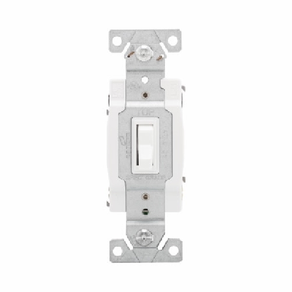 1242-7W-BOX Toggle Switch, White, 15 A, 120 V, 1.31 in L x 0.88 in W x 3.28 in H Dimension