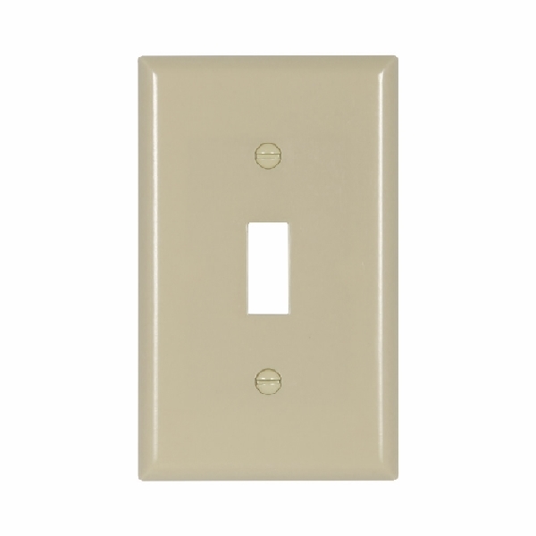 2134V Wallplate, 4-1/2 in L, 2-3/4 in W, 1-Gang, Thermoset, Ivory