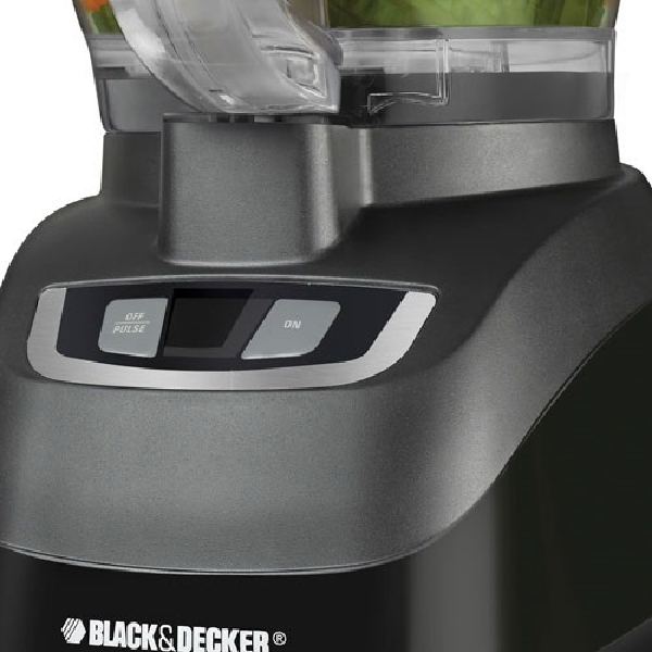 Black+Decker FP1600B Food Processor, 8 Cups Bowl, 450 W, Button Control, Black - 3