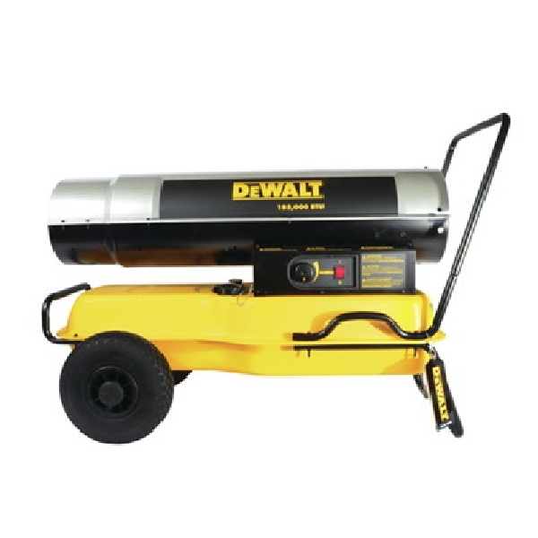 DeWALT DXH185KT Forced Air Heater 13.4 gal Fuel Tank Ke