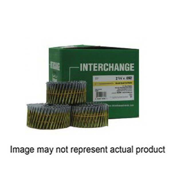 HWCF Series 16114 Nail, 2 in L, Electro-Galvanized, Round Head, Ring Shank, 9,000 Count