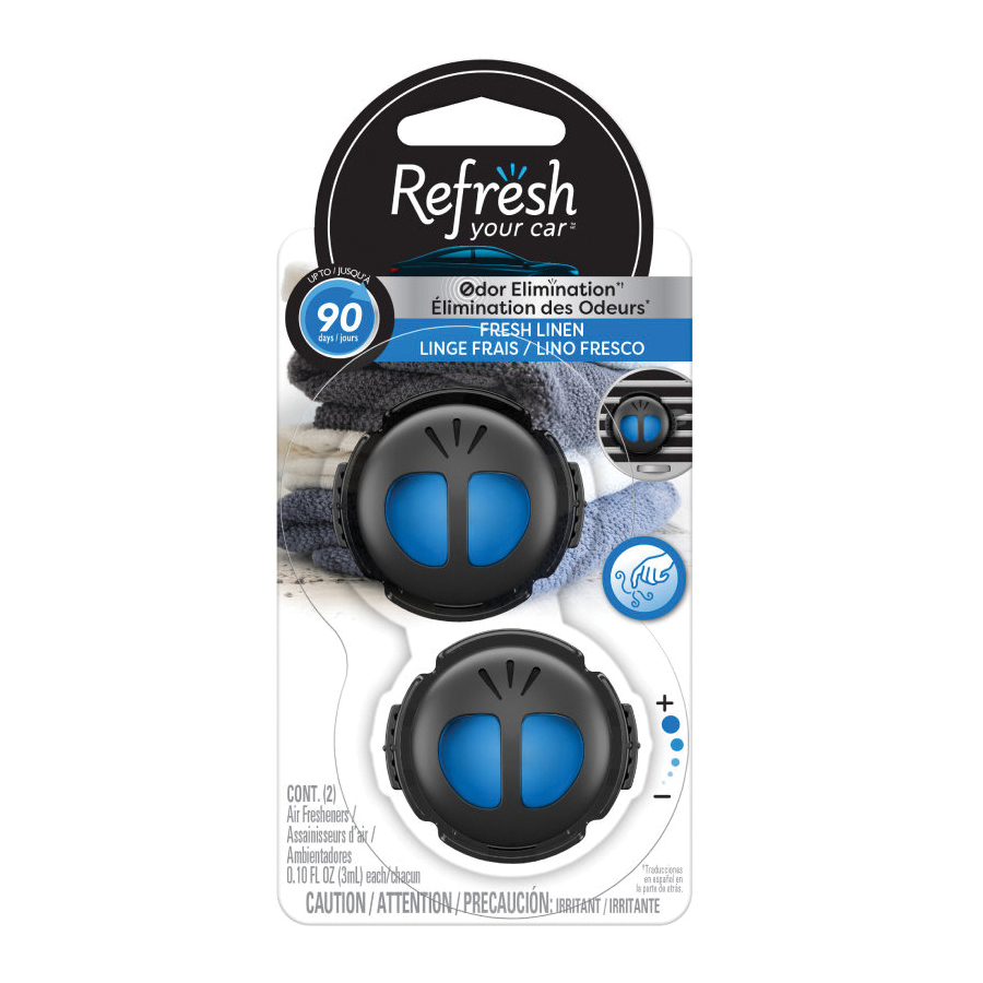 09135 Mini Diffuser, 2 Pack, Liquid, New Car
