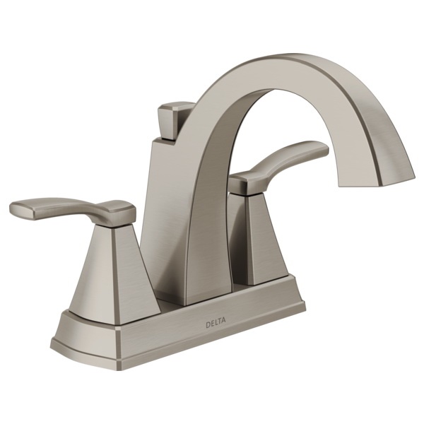 Flynn Series 25768LF-SS Center Set Bathroom Faucet, 1.2 gpm, 2-Faucet Handle, 3-Faucet Hole, Stainless