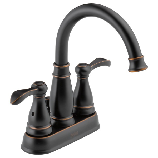 Porter Series 25984LF-OB-ECO Center Set Bathroom Faucet, 1.2 gpm, 2-Faucet Handle, 3-Faucet Hole, Brass