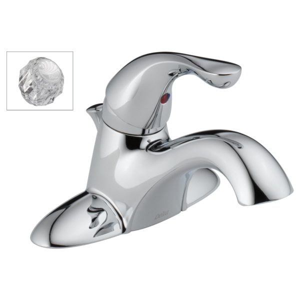 Classic Series 521-PPU-ECO-DST Center Set Bathroom Faucet, 1.2 gpm, 1-Handle, 3-Faucet Hole, Lever Handle