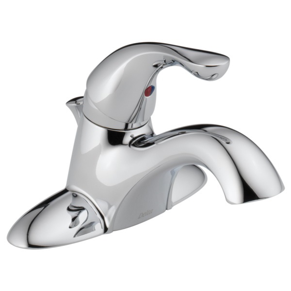 Classic Series 520-MPU-DST Center Set Bathroom Faucet, 1.2 gpm, 1-Handle, 3-Faucet Hole, Zinc