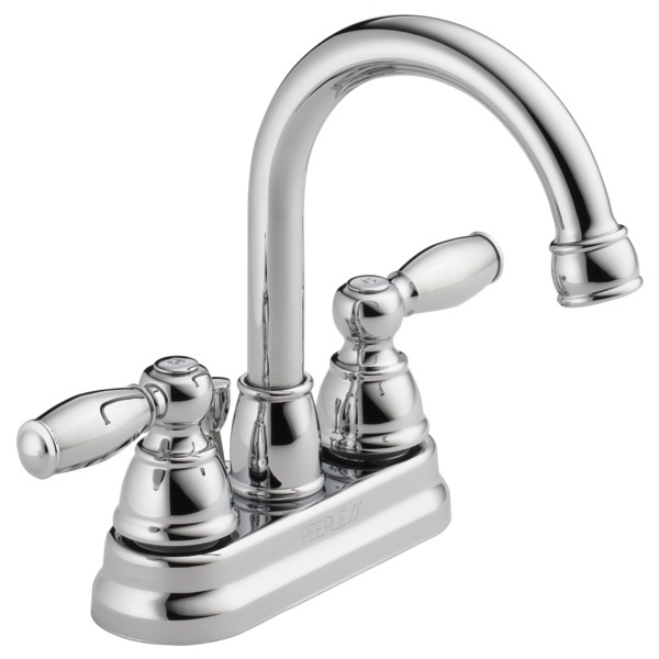 Peerless Claymore Series P299685LF Bathroom Faucet, 1.2 gpm, 2-Handle, 3-Faucet Hole, Chrome Plated