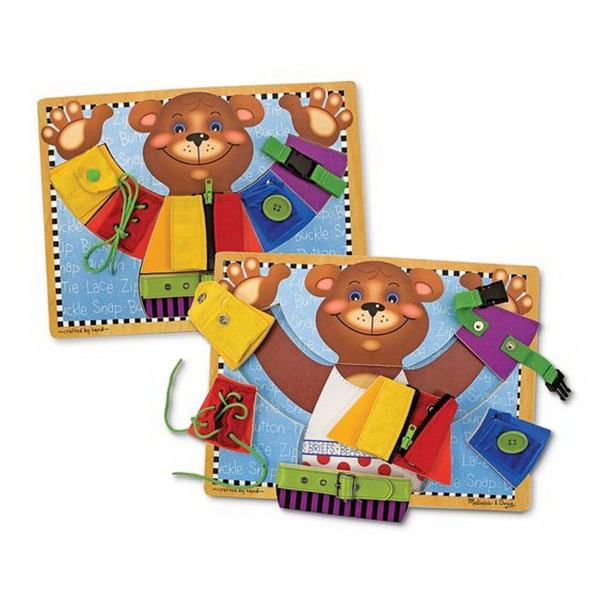 Melissa & Doug 3784 Basic Skills Puzzle Board, 3 to 5 years, Wood