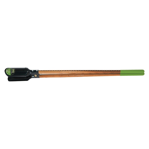 2701600 Post Hole Digger with Ruler, 6-1/2 in W Blade, Hardwood Handle, Cushion-Grip Handle