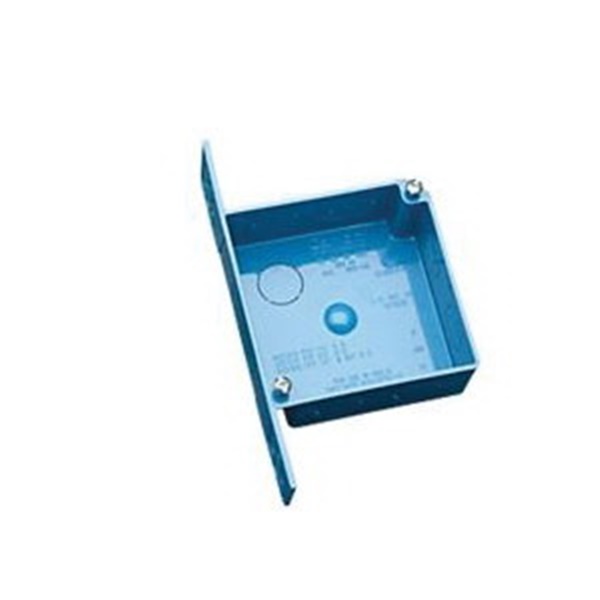 Carlon A52151E Outlet Box, 2 -Gang, 7 -Knockout, 3/4 in Knockout, PVC, Blue