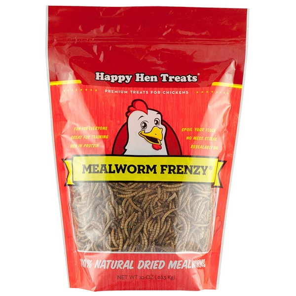 Happy Hen Treats Mealworm Frenzy 089-17000 Chicken Treat, 10 oz