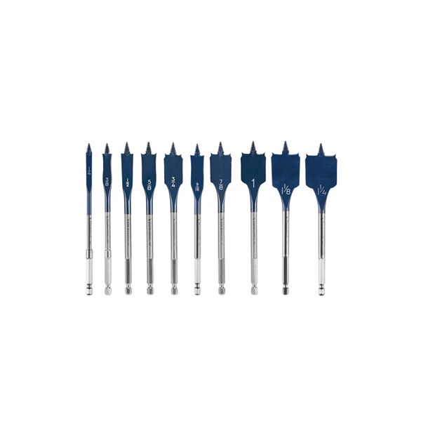 Daredevil DSB5010 Spade Bit Set, Standard, 10-Piece