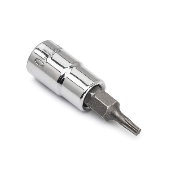 Crescent CDTS0N Drive Socket, T10 Tip, 1/4 in Drive, Chrome-Plated, Standard - 1