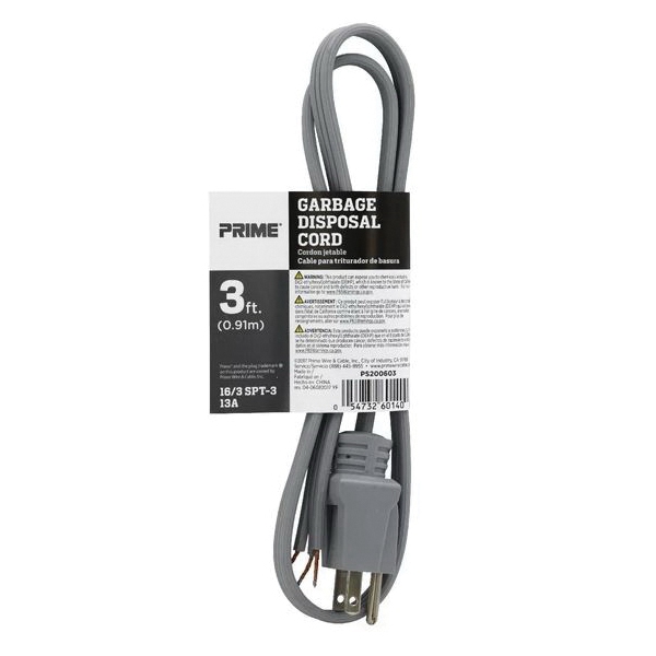 PRIME PS200603 Garbage Disposal Cord, Tinned and Stripped, 16/3 AWG,  30 Pack - 2
