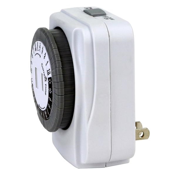 Prime TNI24111 Timer, 15 A, 125 V, 1875 W, 1 -Outlet, 30 min Time Setting, 48 On/Off Cycles Per Day Cycle, White - 4
