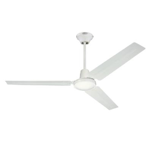 7812700 Ceiling Fan, 3-Blade, White Blade, 56 in Sweep, Steel Blade, 5-Speed