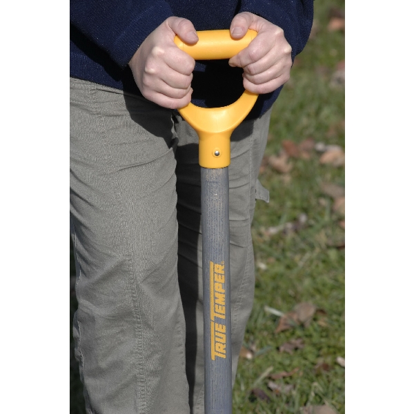 True Temper 2540700 Drain Spade, 4-3/4 in W Blade, Steel Blade, Hardwood Handle, D-Grip Handle, 24 in L Handle