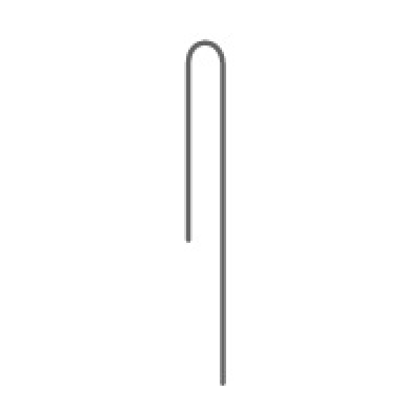 DIG R61B J Stake, 8 in L, 1/2 in Connection, Plastic
