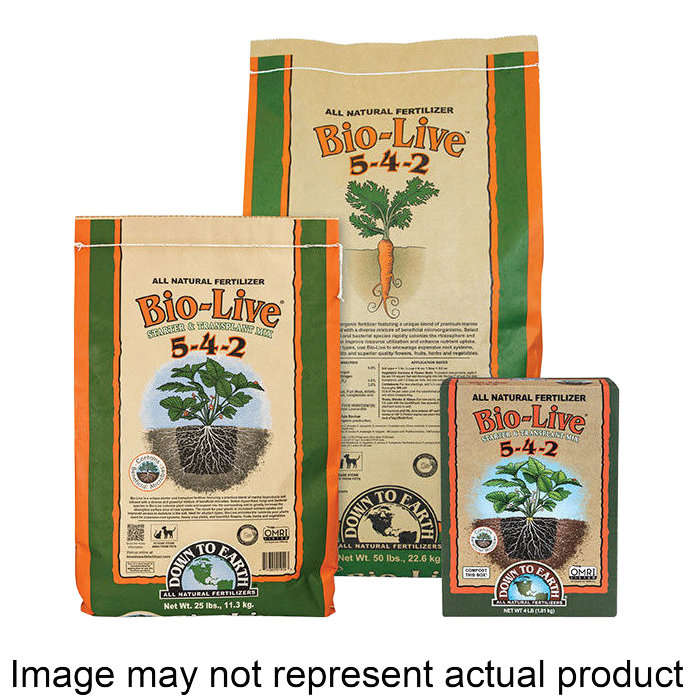 Down To Earth 07828 Bio-Live Plant Fertilizer, 5 lb Bo, Particle, 5-4-2 N-P-K Ratio - 2