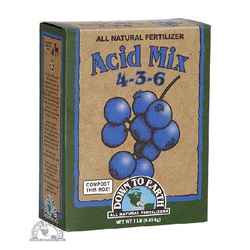 Down To Earth Acid Mix 17803 Plant Fertilizer, 1 lb, Box, Particle, 4-3-6 N-P-K Ratio