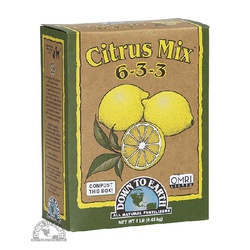 Down To Earth Citrus Mix 17863 Plant Fertilizer, 1 lb, Box, Particle, 6-3-3 N-P-K Ratio