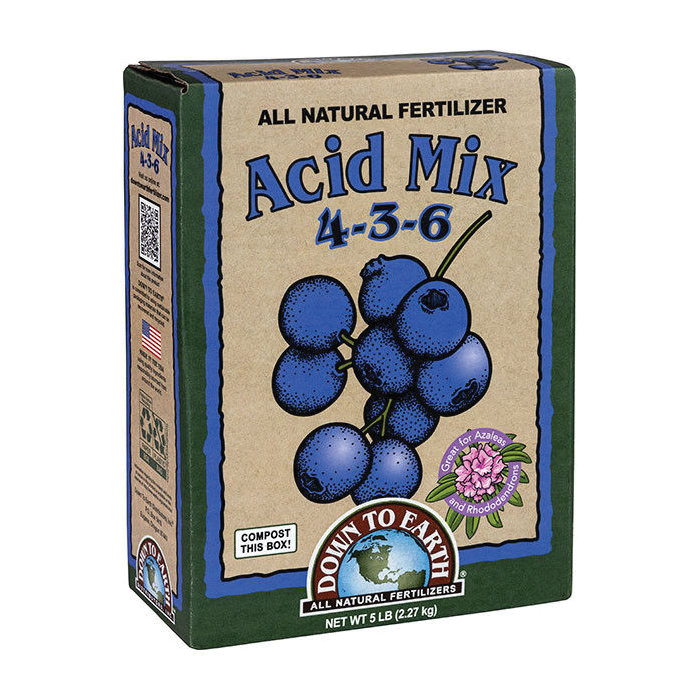 Down To Earth 07824 Acid Mix Plant Fertilizer, 5 lb Bo, Particle, 4-3-6 N-P-K Ratio - 1