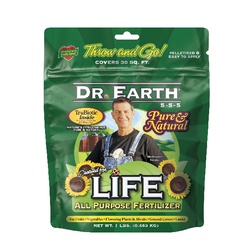 Dr. Earth 71164 Plant Fertilizer, 1 lb, Powder, 5-5-5 N-P-K Ratio - 1