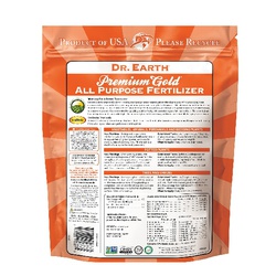 Organic Plant Fertilizer, Dr. Earth, 12 lb Bag, Granular, Powder, 4-4-4 N-P-K Ratio - 1