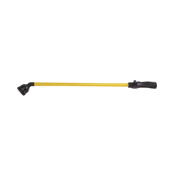 Dramm 13603 Rain Wand, 30 in L Wand, Yellow, Ball Valve Control, 9-Spray Pattern, Aluminum Alloy, Brass, Foam, Plastic