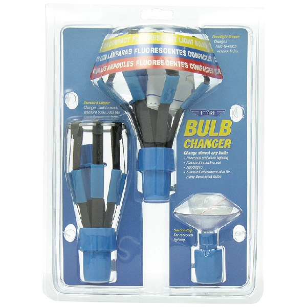 Ettore 48450 Bulb Changer Kit, 11 ft L Extension, Floodlights, Fluorescent, Incandescent Lamp, Plastic, Blue - 2