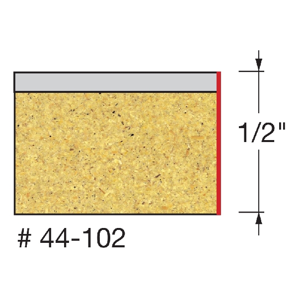 Router Bit, Freud, 1/2 in Bearing Flush Trim Bit, 1/4 in Dia Shank, 1PK - 2