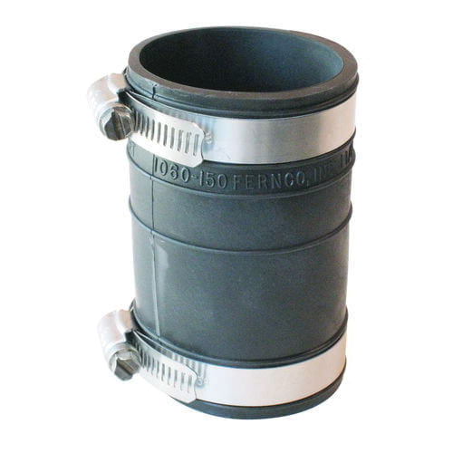 P1060-150 Flexible Coupling, 1-1/2 in, 3.93 in L, Socket, Rubber/Stainless Steel, Black, SCH 40 Schedule, 4.3 psi Pressure