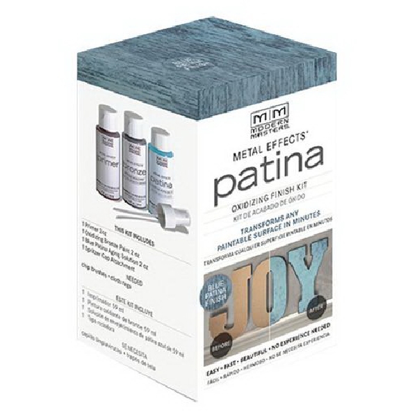 Modern Masters 306291 Oxidizing Finish Kit, Flat, Matte, Blue Patina, 2 oz